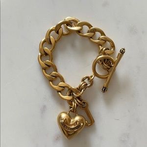 Juicy Couture gold charm bracelet